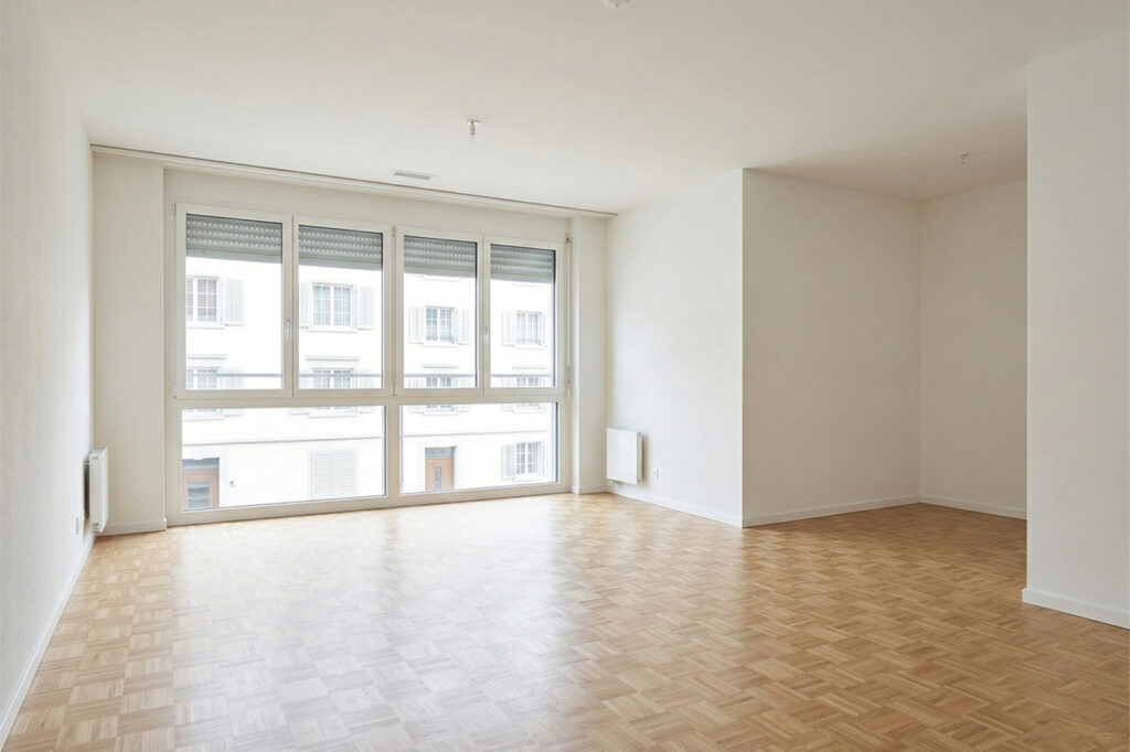 Wohnungsräumung Schweiz – leere besenreine Wohnung