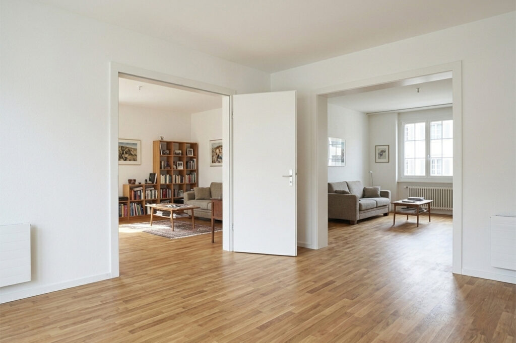 Teilräumung eines einzelnen Zimmers in der Schweiz